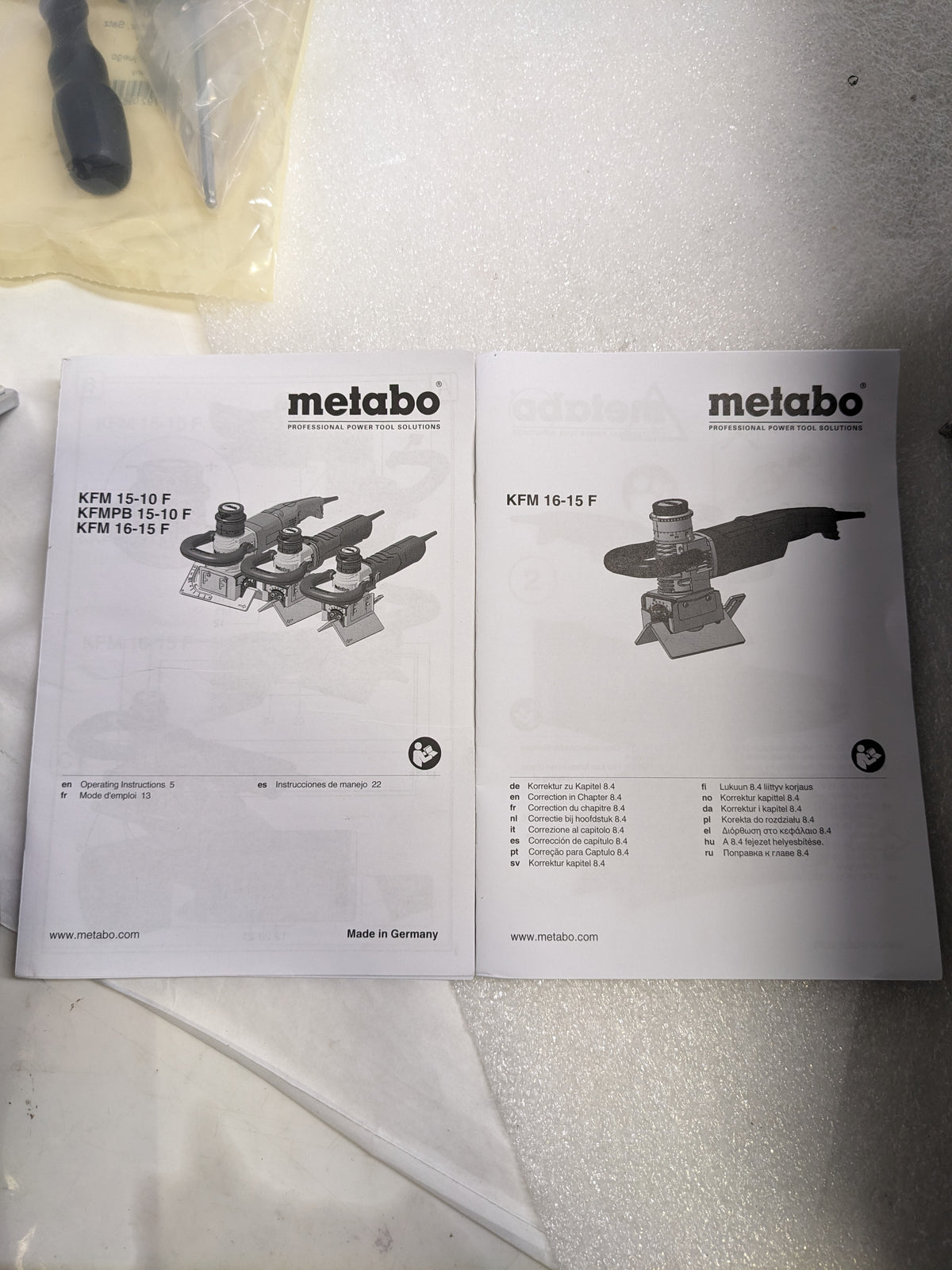 METABO KFM 16-15 F BEVELLING TOOL FOR METAL 1600W NEW R27