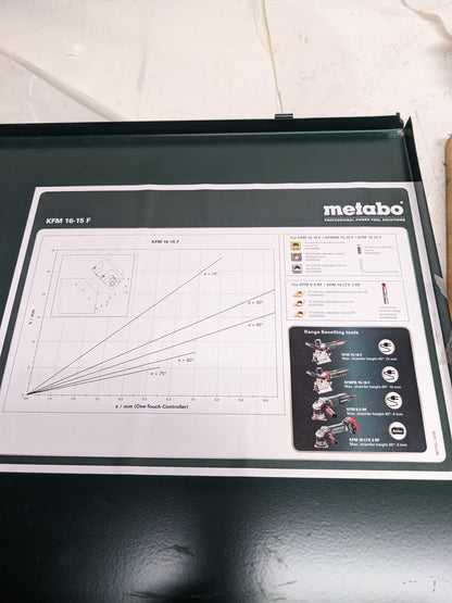 METABO KFM 16-15 F BEVELLING TOOL FOR METAL 1600W NEW R27