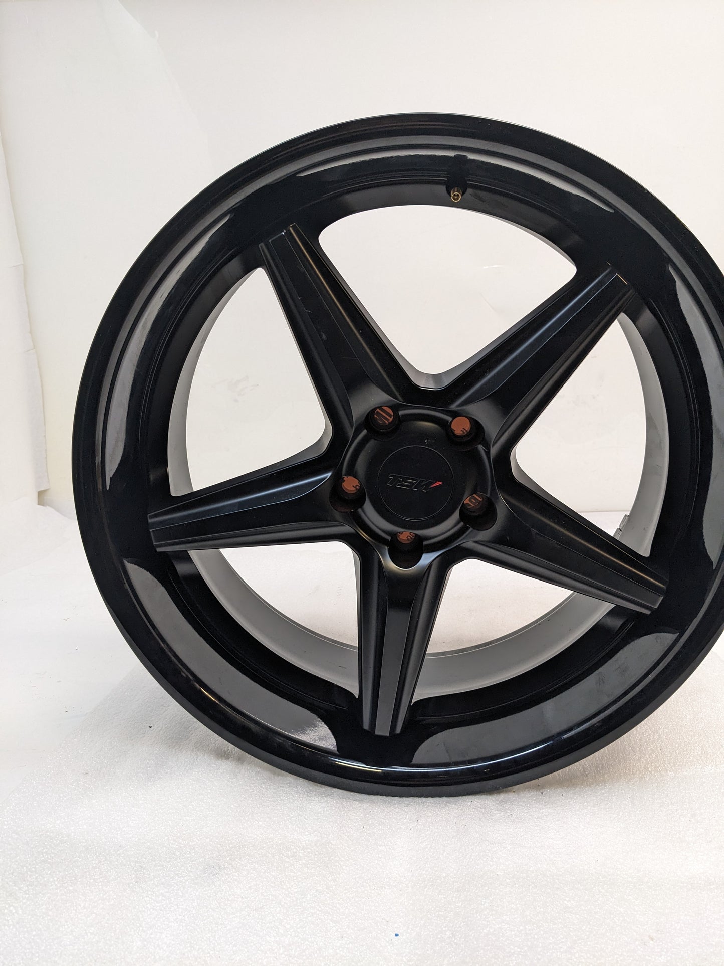 TSW 2085LCH405114B76 LAUNCH 20X8.5 5X114.3 40MM MATTE BLACK W/ GLOSS BLACK LIP WHEEL NEW B2