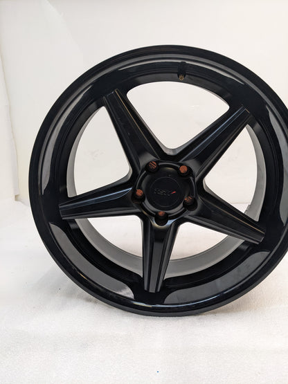 TSW 2085LCH405114B76 LAUNCH 20X8.5 5X114.3 40MM MATTE BLACK W/ GLOSS BLACK LIP WHEEL NEW B2