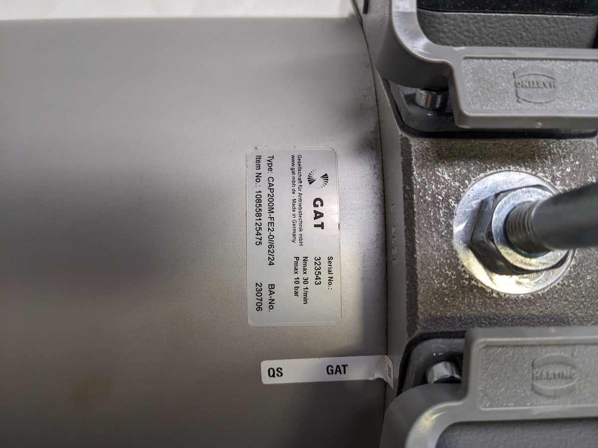 DAMAGED GAT ROTARY UNIONS 10BAR NMAX 30 1/MIN 108558125475 CAP200M-FE2-0//62/24