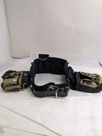 BOULDER BAG ULTIMATE ELECTRICIAN'S MAX COMBO WITH COMFORT BACK SUPPORT TOOL BELT LEATHER BELT BUCKLE HEAVY LARGE NEW B2