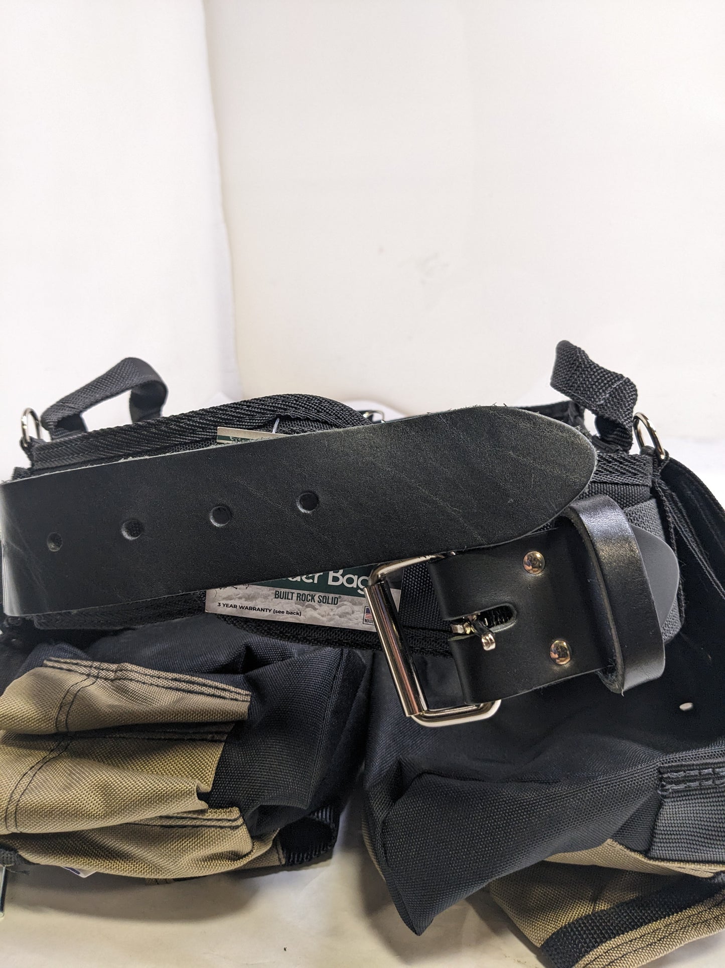 BOULDER BAG ULTIMATE ELECTRICIAN'S MAX COMBO WITH COMFORT BACK SUPPORT TOOL BELT LEATHER BELT BUCKLE HEAVY LARGE NEW B2