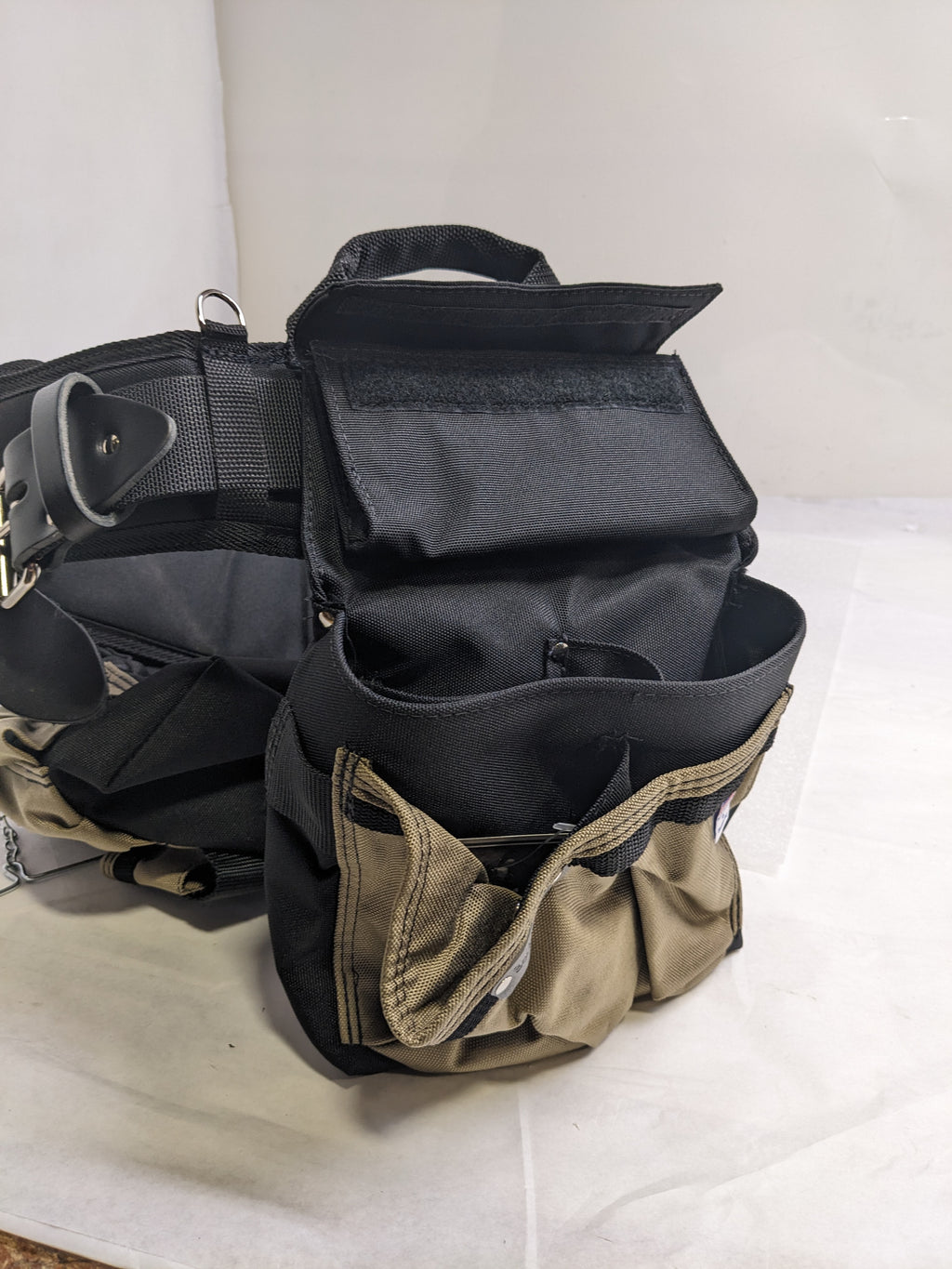 BOULDER BAG ULTIMATE ELECTRICIAN'S MAX COMBO WITH COMFORT BACK SUPPORT TOOL BELT LEATHER BELT BUCKLE HEAVY LARGE NEW B2