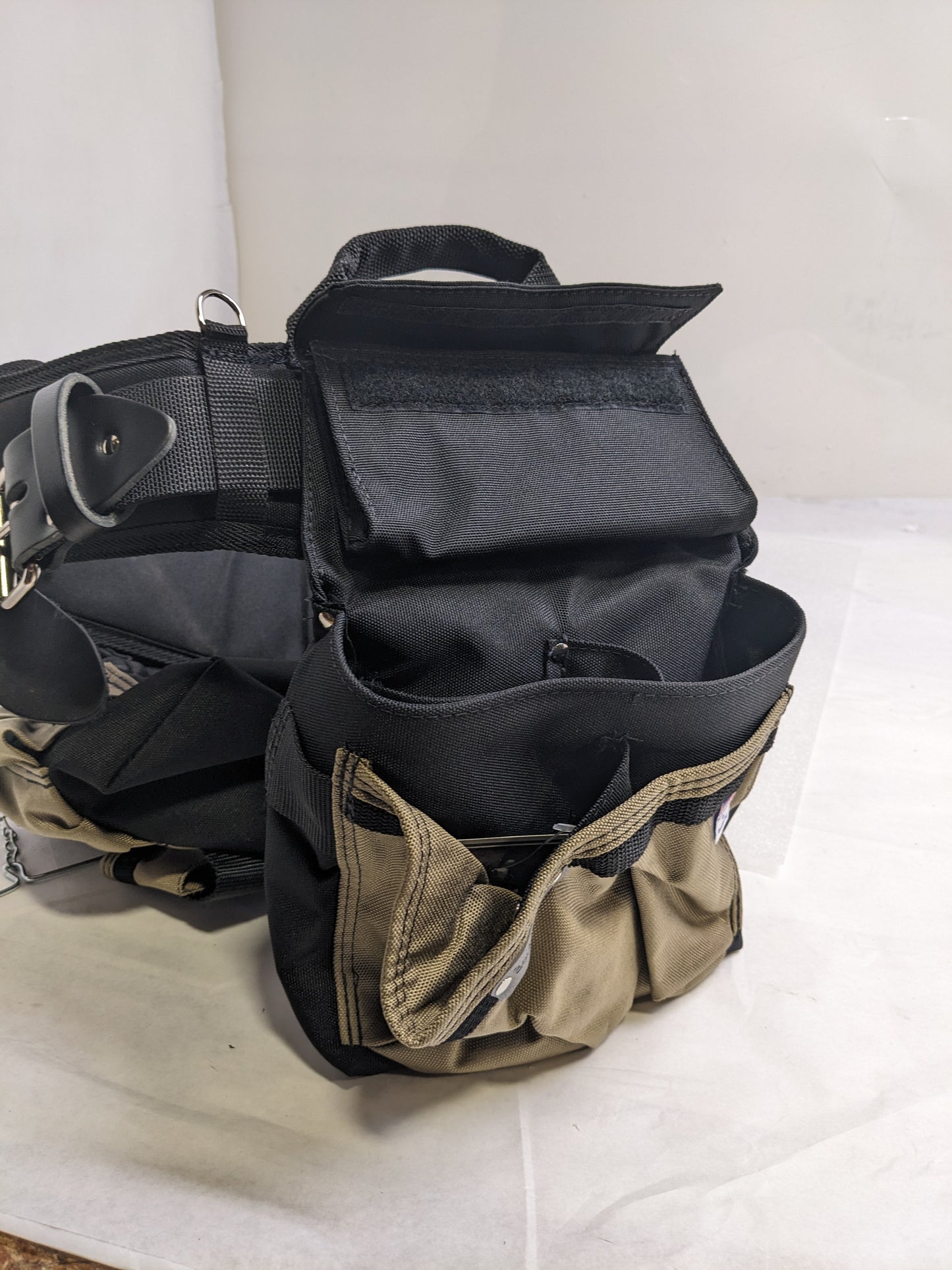 BOULDER BAG ULTIMATE ELECTRICIAN'S MAX COMBO WITH COMFORT BACK SUPPORT TOOL BELT LEATHER BELT BUCKLE HEAVY LARGE NEW B2