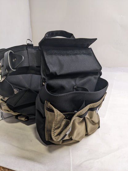 BOULDER BAG ULTIMATE ELECTRICIAN'S MAX COMBO WITH COMFORT BACK SUPPORT TOOL BELT LEATHER BELT BUCKLE HEAVY LARGE NEW B2