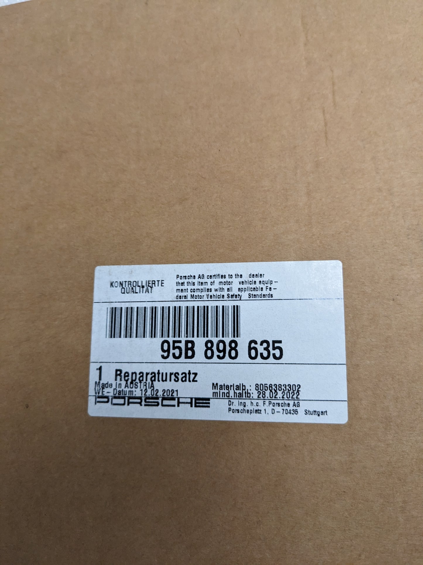 PORSCHE 95B898635 TRIM STRIPE TAPE REPAIR KIT FOR 2017-2021 MACAN NEW R20