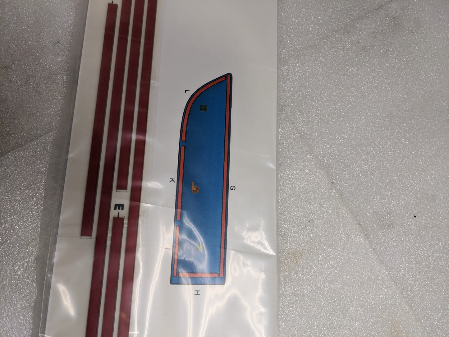 PORSCHE 95B898635 TRIM STRIPE TAPE REPAIR KIT FOR 2017-2021 MACAN NEW R20