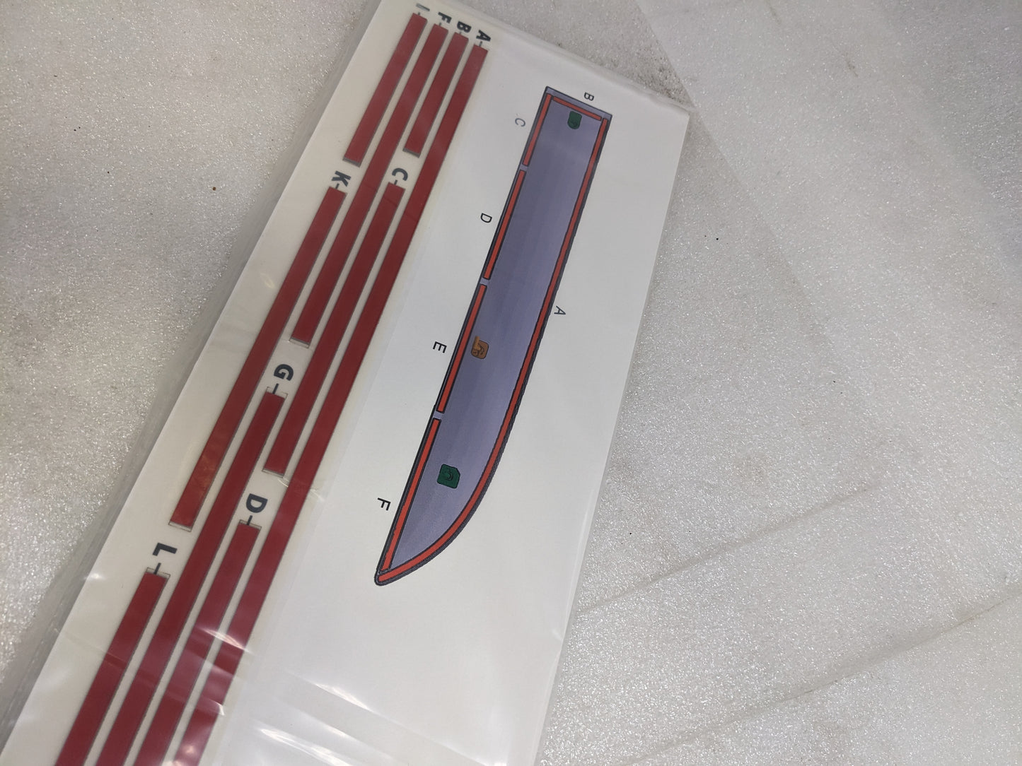 PORSCHE 95B898635 TRIM STRIPE TAPE REPAIR KIT FOR 2017-2021 MACAN NEW R20