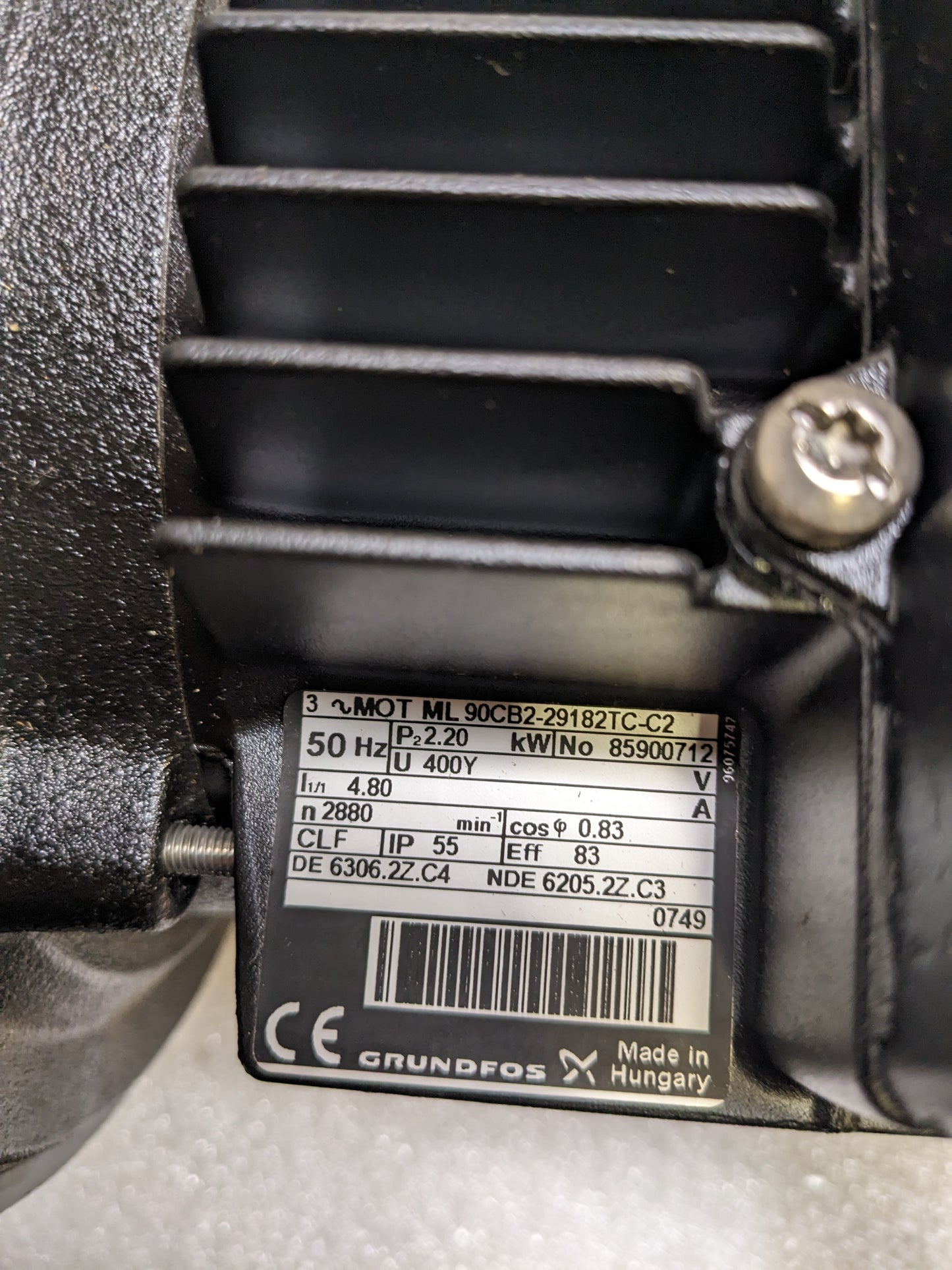 GRUNDFOS CR3-13-A-FGJ-A-E-HQQE VERTICAL MULTISTAGE CENTRIFUGAL PUMP 7 WEG MOTOR NEW H1