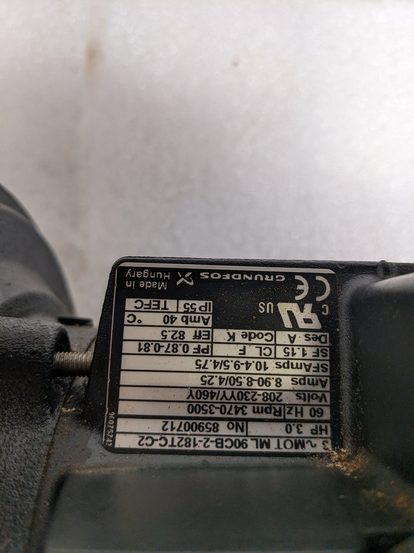 GRUNDFOS CR3-13-A-FGJ-A-E-HQQE VERTICAL MULTISTAGE CENTRIFUGAL PUMP 7 WEG MOTOR NEW H1