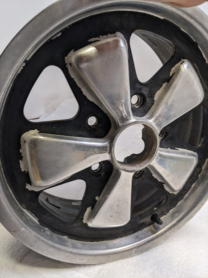 PORSCHE 6X15 IN 5 LUG 38MM OFFSET WHEEL SET FOR 912/911 USED B2