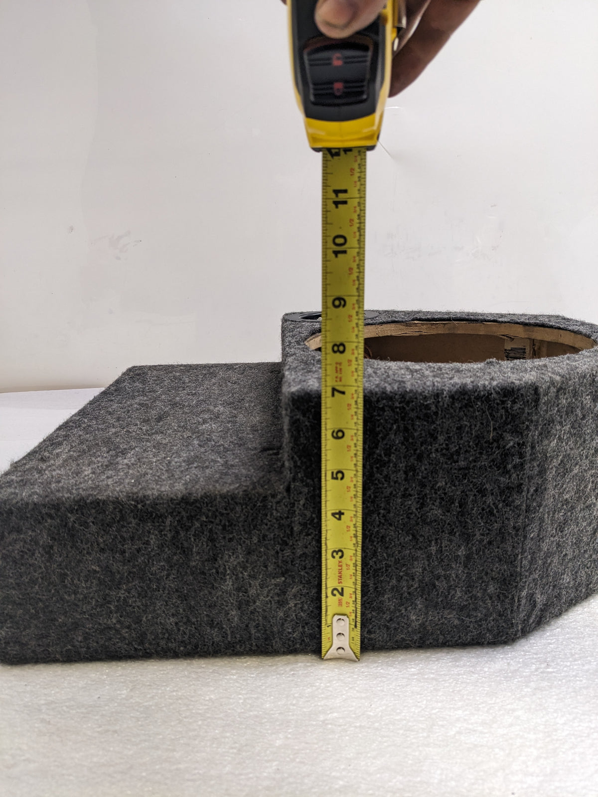 PORSCHE SUBWOOFER BOX 9-1/2" OPENING 0.5" THICK FOR 928 1977-2005 USED R23