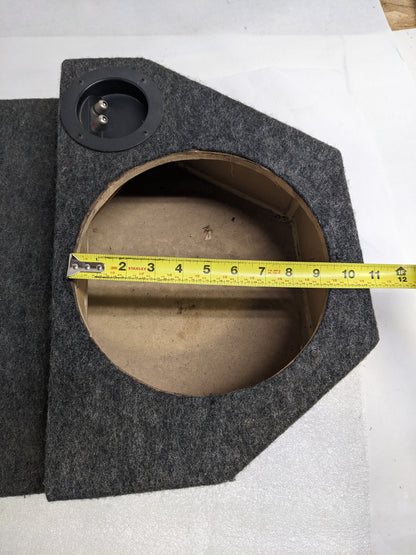 PORSCHE SUBWOOFER BOX 9-1/2" OPENING 0.5" THICK FOR 928 1977-2005 USED R23