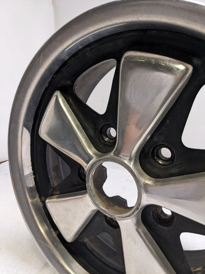 PORSCHE 6X15 IN 5 LUG 38MM OFFSET WHEEL SET FOR 912/911 USED B2