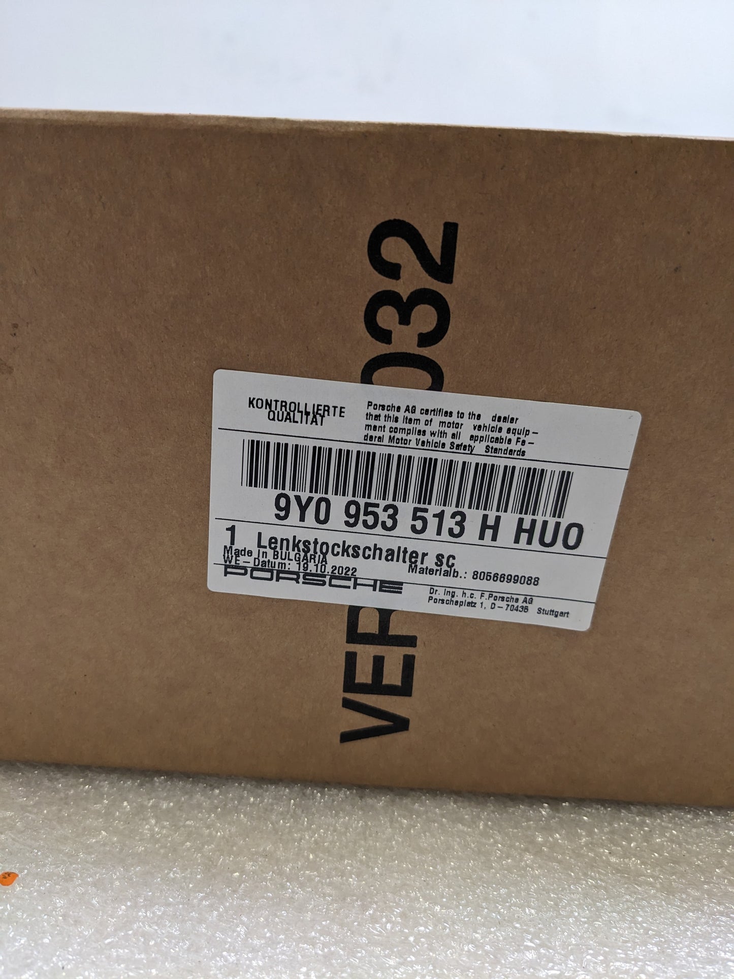 PORSCHE 9Y0953513HHUO COMBO SWITCH STEERING COLUMN SWIT FOR 2019-2020 CAYENNE NEW R21
