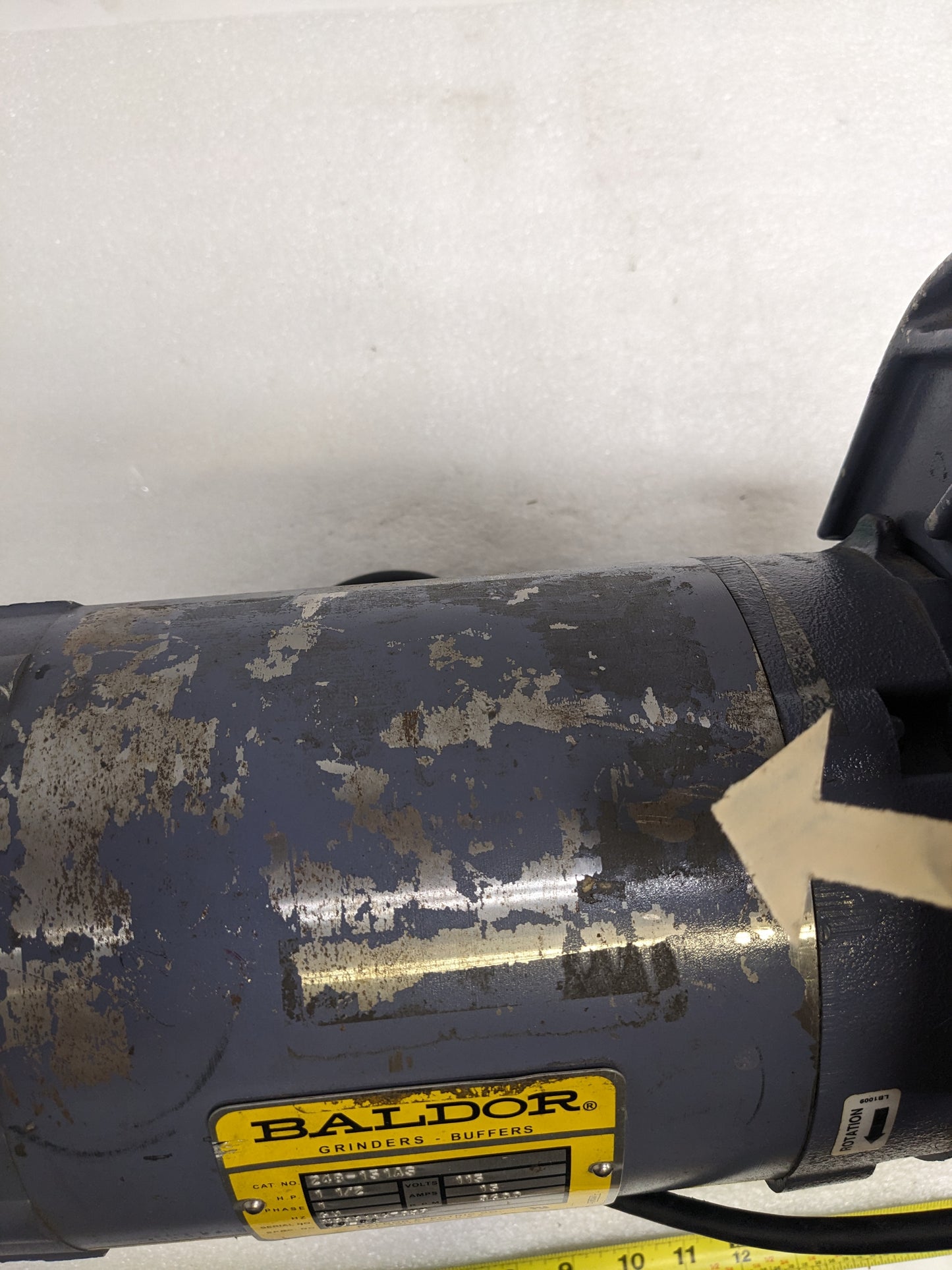 BALDOR 248-151AS INDUSTRIAL ADJUSTABLE SPEED BELT SANDER 1.5HP 1PH 115V NEW R30