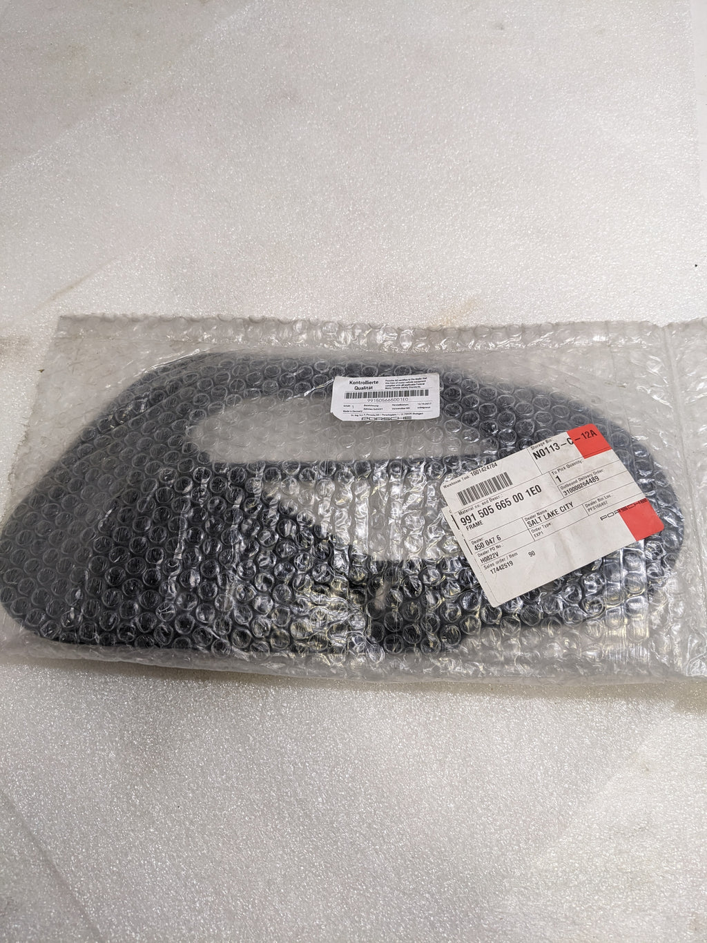 PORSCHE 991505665001E0 RADIATOR SUPPORT AIR DUCT FOR 2014-2016 911 NEW R20