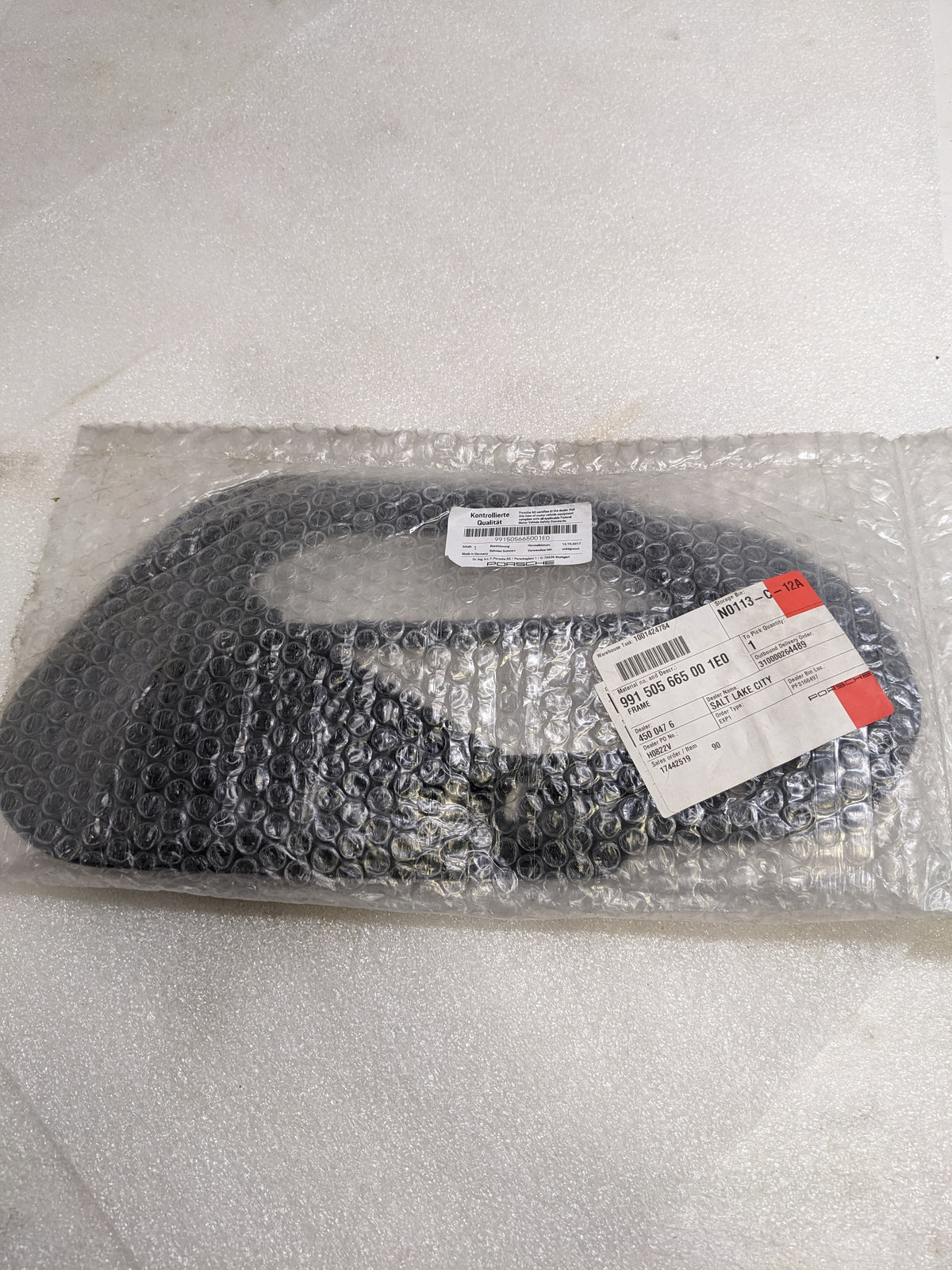 PORSCHE 991505665001E0 RADIATOR SUPPORT AIR DUCT FOR 2014-2016 911 NEW R20