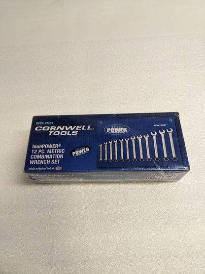 CORNWELL BPW12MST 12 PIECE BLUEPOWER METRIC COMBINATION WRENCH SET NEW R22