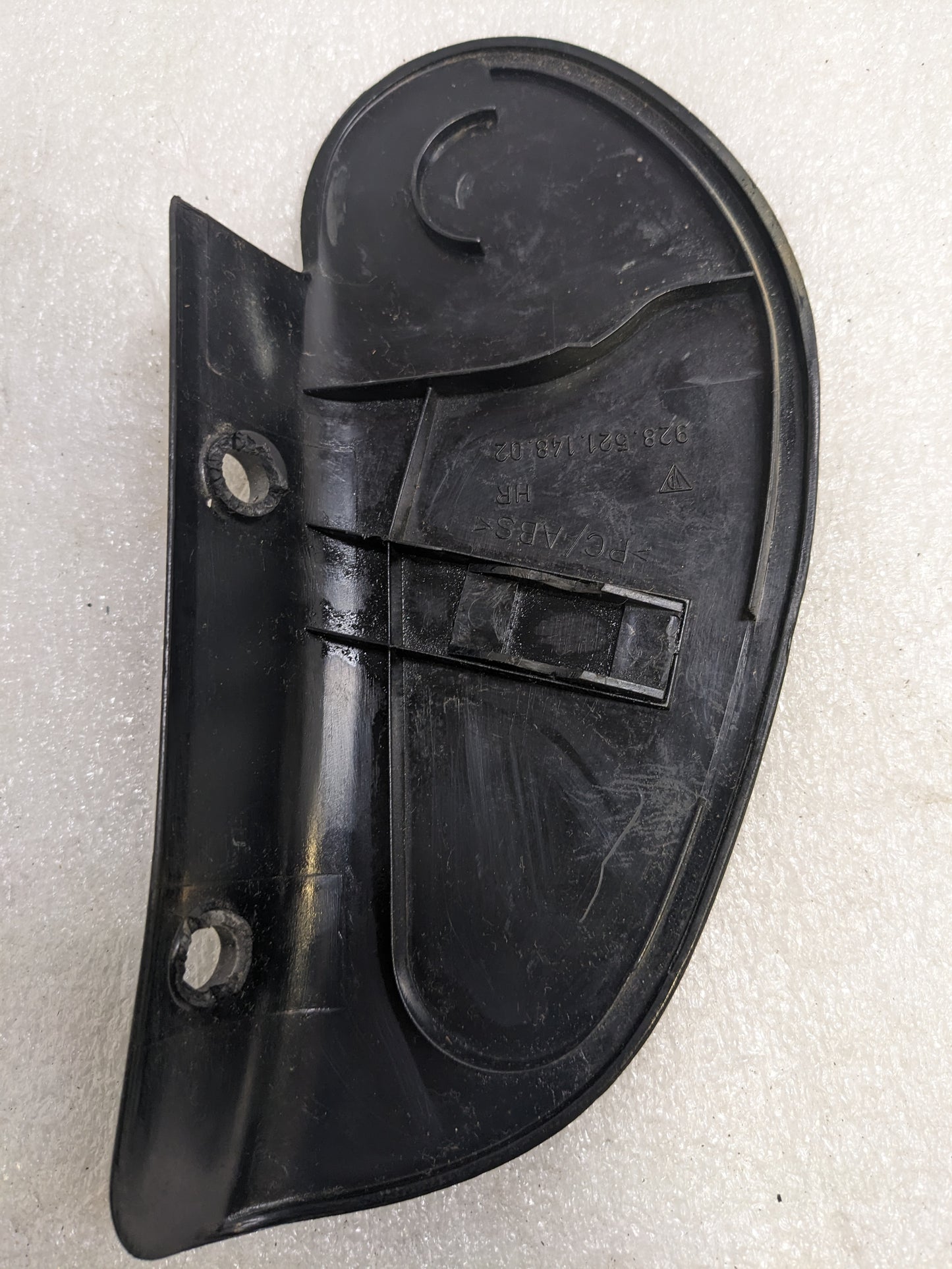 PORSCHE 92852114802 PLASTIC COVER FOR FRONT SEAT HINGE FOR 1986-1995 928 USED R23T6