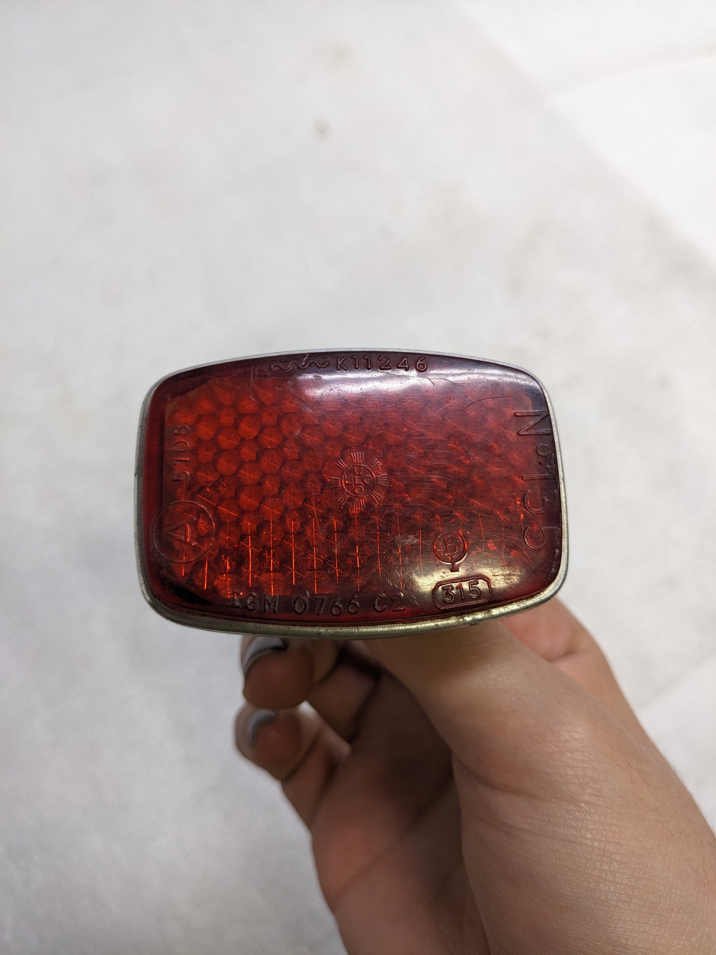 ULO K11246 REAR REFLECTOR FOR PORSCHE 356 NO 135 USED R23T2