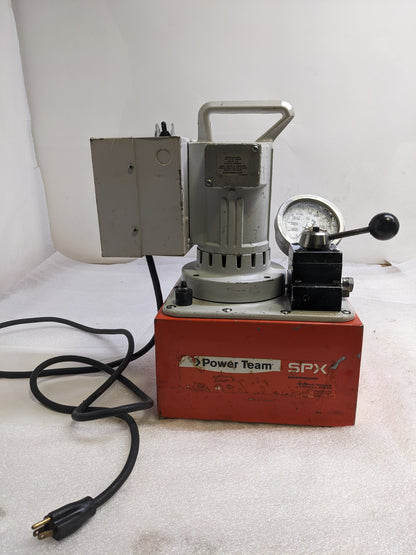POWER TEAM 65804 SPX ELECTRIC PUMP MODEL C 110/115V 50/60HZ USED B2