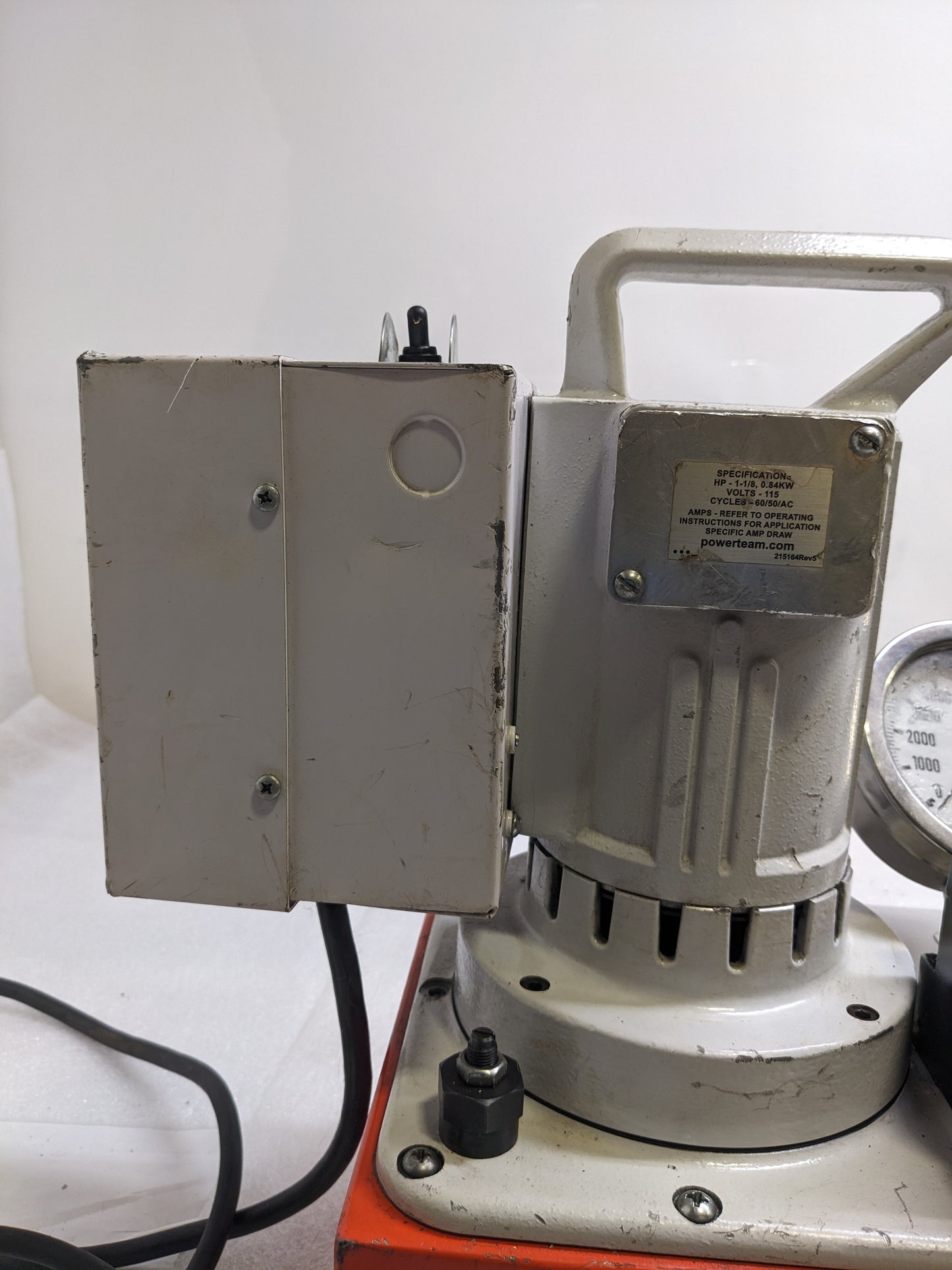 POWER TEAM 65804 SPX ELECTRIC PUMP MODEL C 110/115V 50/60HZ USED B2