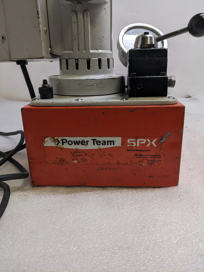 POWER TEAM 65804 SPX ELECTRIC PUMP MODEL C 110/115V 50/60HZ USED B2