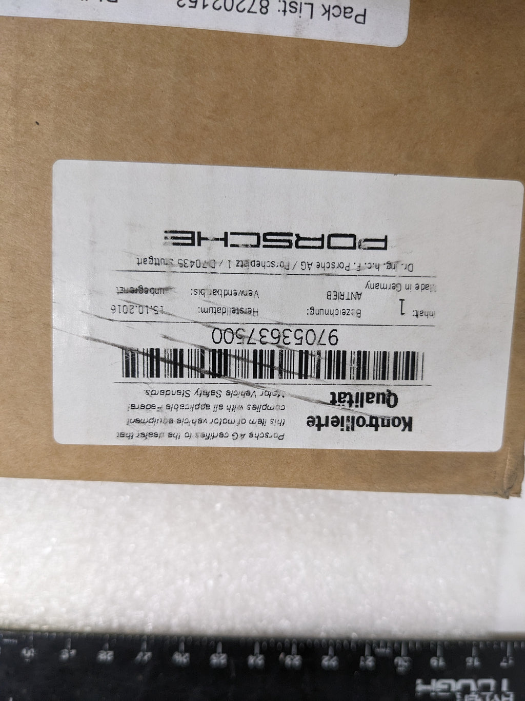 PORSCHE 97053637500 DRIVE UNIT WINDOW MOTOR FOR 2010-2016 PANAMERA NEW R24