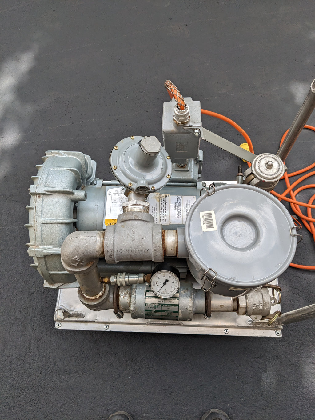GAST 1.5 HP REGENERATIVE BLOWER R4P115N-50 BALDOR J718B 110/220-240 VOLTS NEW B2