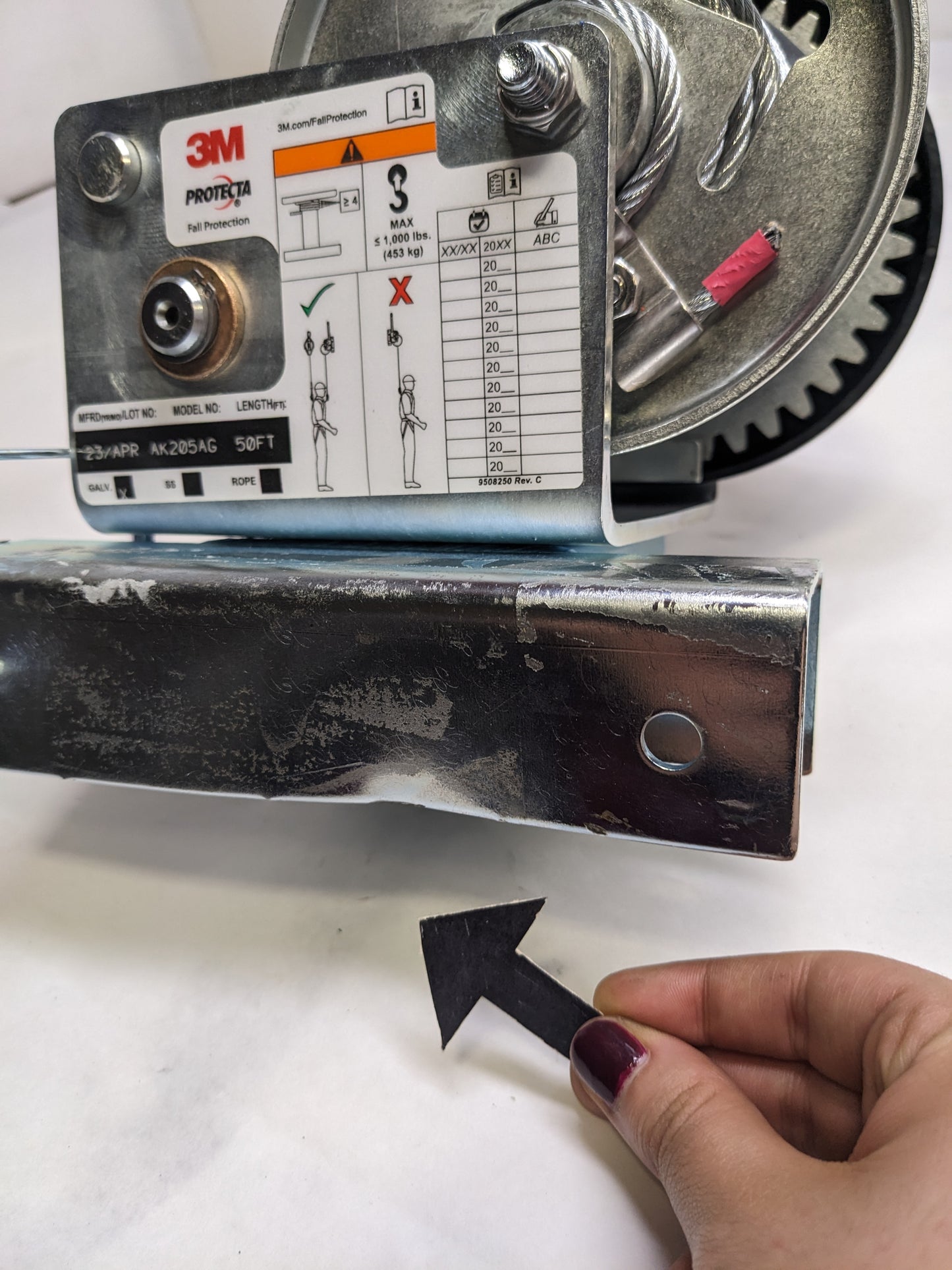 3M AK205AG CONFINED SPACE WINCH 50FT NEW R16