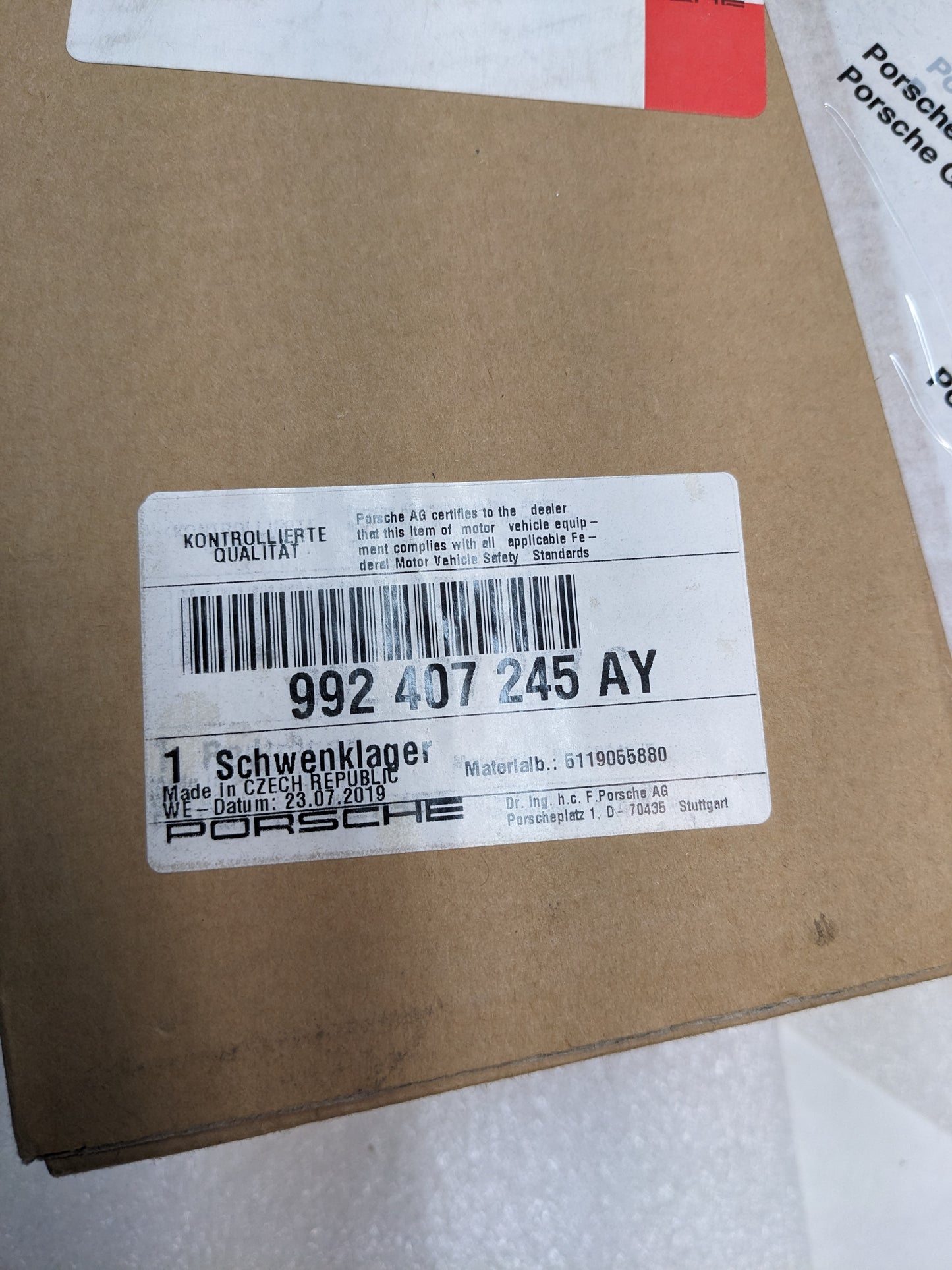 PORSCHE 992407245AY STEERING KNUCKLE LEFT FOR 2020-2023 911 NEW R23