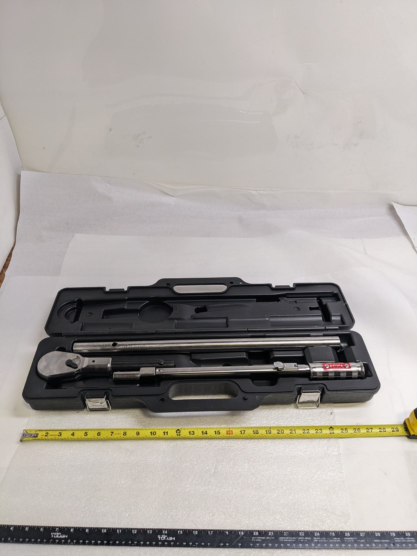 PRECISION INSTRUMENTS C4D600F DRIVE TORQUE WRENCH AND BREAKER BAR 1 X 3/4" NEW R13