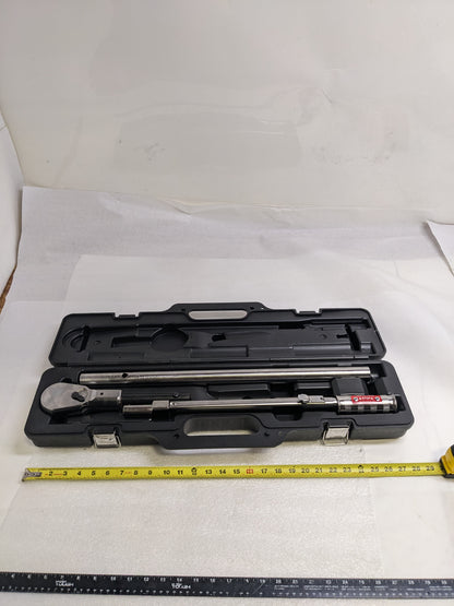 PRECISION INSTRUMENTS C4D600F DRIVE TORQUE WRENCH AND BREAKER BAR 1 X 3/4" NEW R13