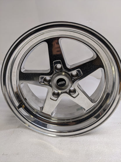 JEGS 555680261 SSR STAR WHEEL 15X7IN 00MM 5X4.50" POLISHED NEW B2