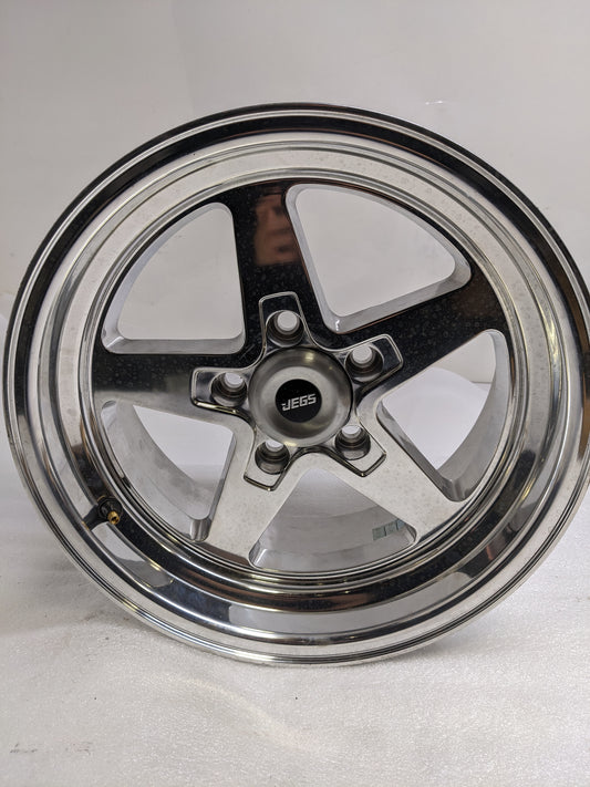 JEGS 555680261 SSR STAR WHEEL 15X7IN 00MM 5X4.50" POLISHED NEW B2