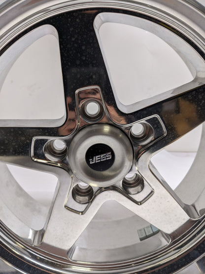 JEGS 555680261 SSR STAR WHEEL 15X7IN 00MM 5X4.50" POLISHED NEW B2