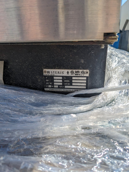 STERIS SC1224C AMSCO SONIC ENERGY CLEANER USED 4.4KW 20A 220V S-343 FR