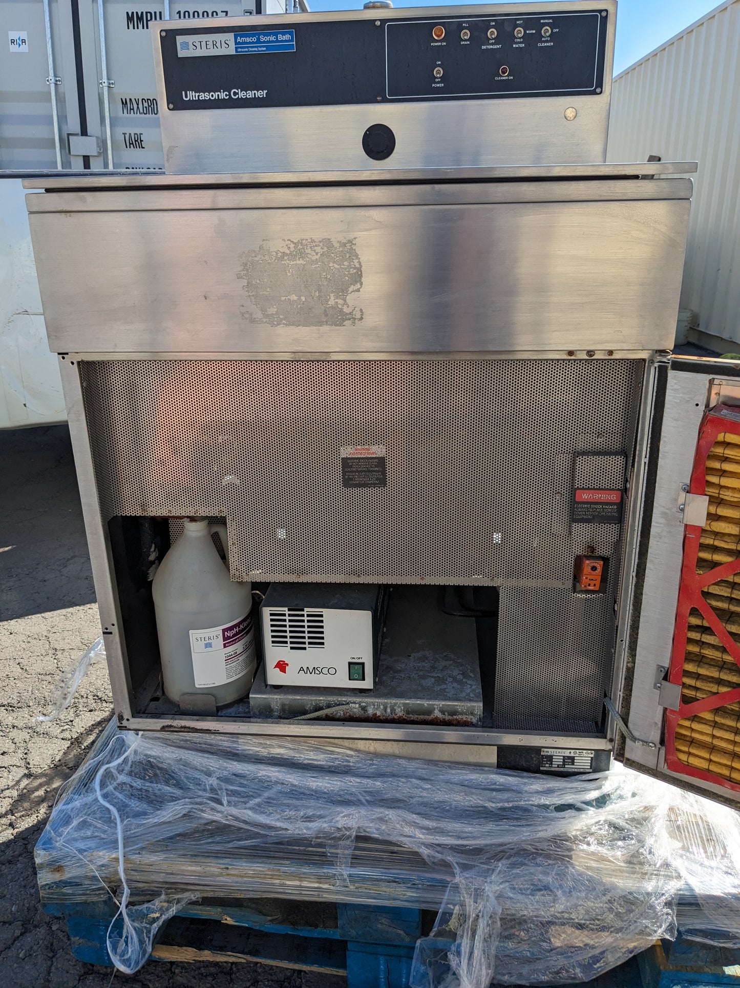 STERIS SC1224C AMSCO SONIC ENERGY CLEANER USED 4.4KW 20A 220V S-343 FR