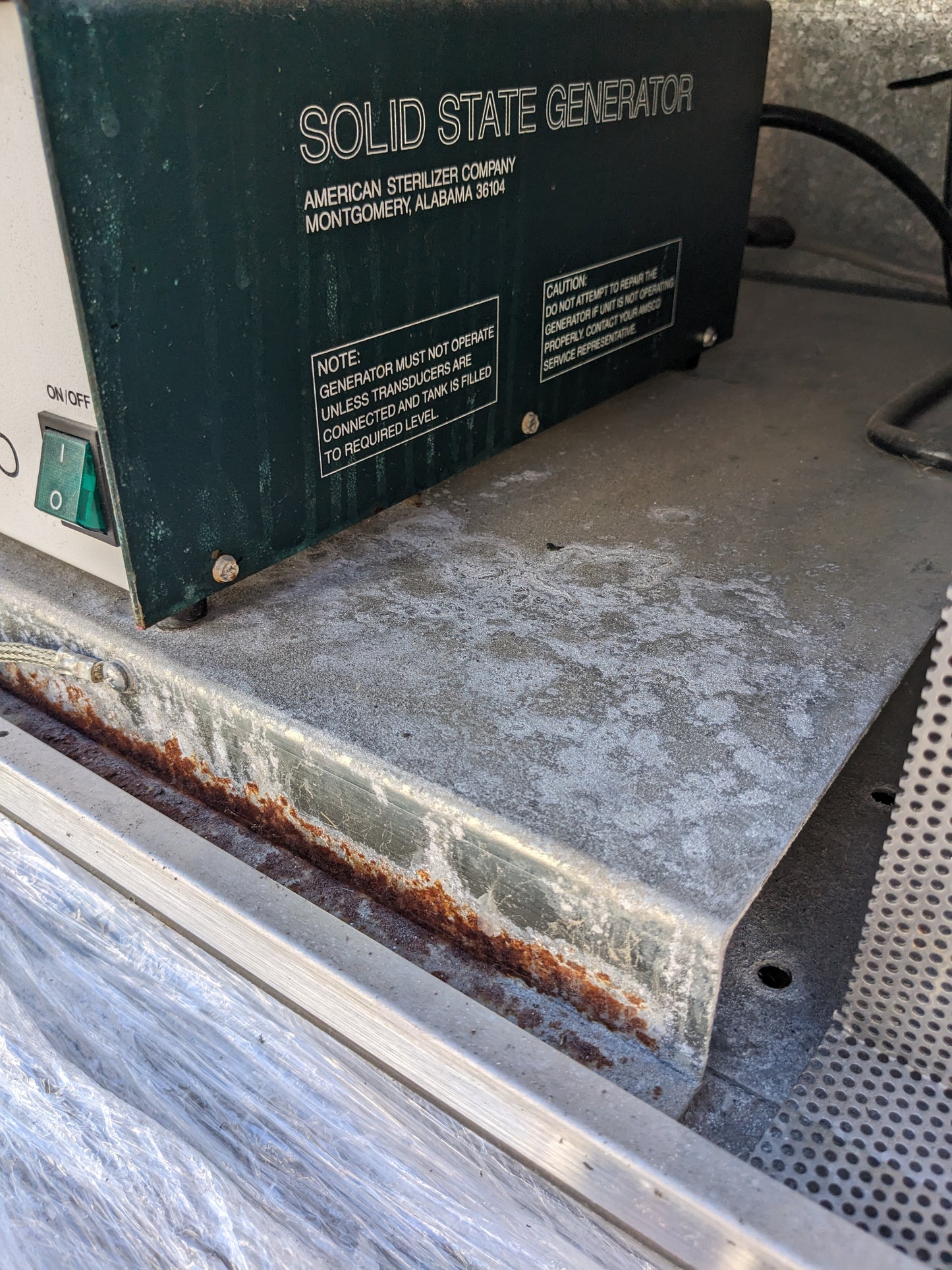 STERIS SC1224C AMSCO SONIC ENERGY CLEANER USED 4.4KW 20A 220V S-343 FR