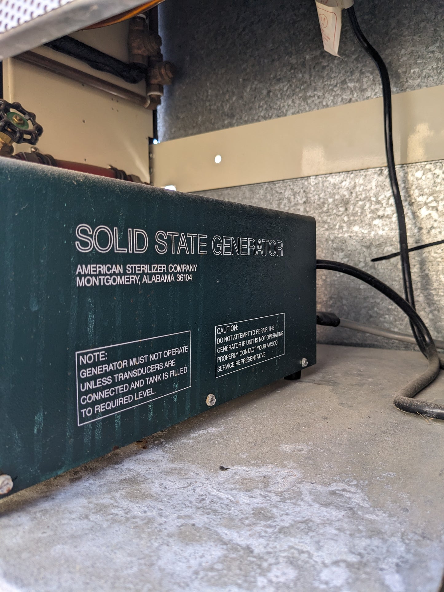 STERIS SC1224C AMSCO SONIC ENERGY CLEANER USED 4.4KW 20A 220V S-343 FR