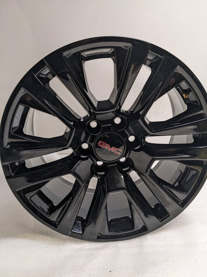 GMC 5917 SIERRA 1500 2019-2024 20X9 28MM 6X5.5 GLOSS BLACK WHEEL NEW B2