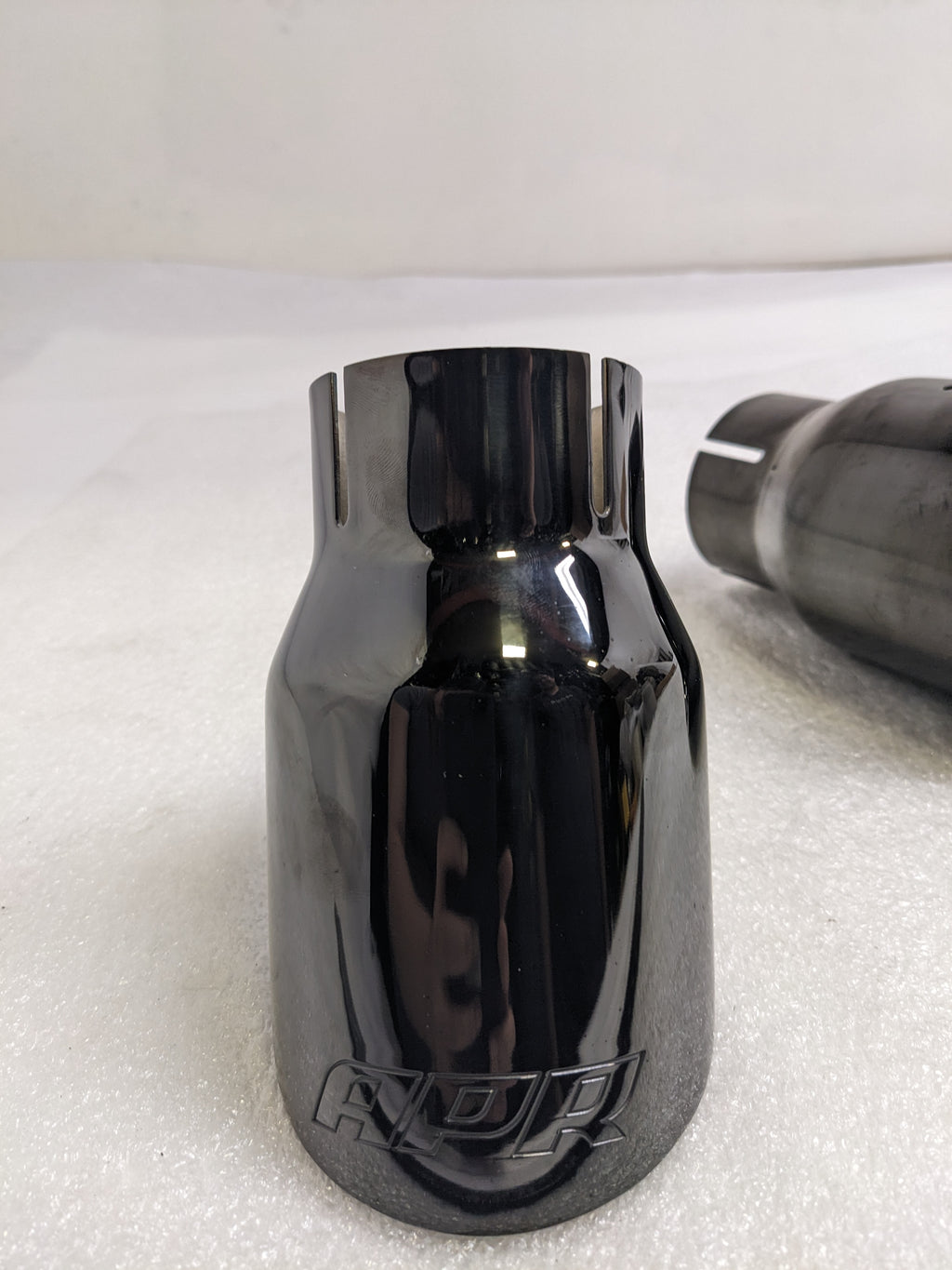 APR TPK0008 DOUBLE WALLED 3.5" SLASH-CUT TIPS DIAMOND BLACK SET OF TWO NEW R19