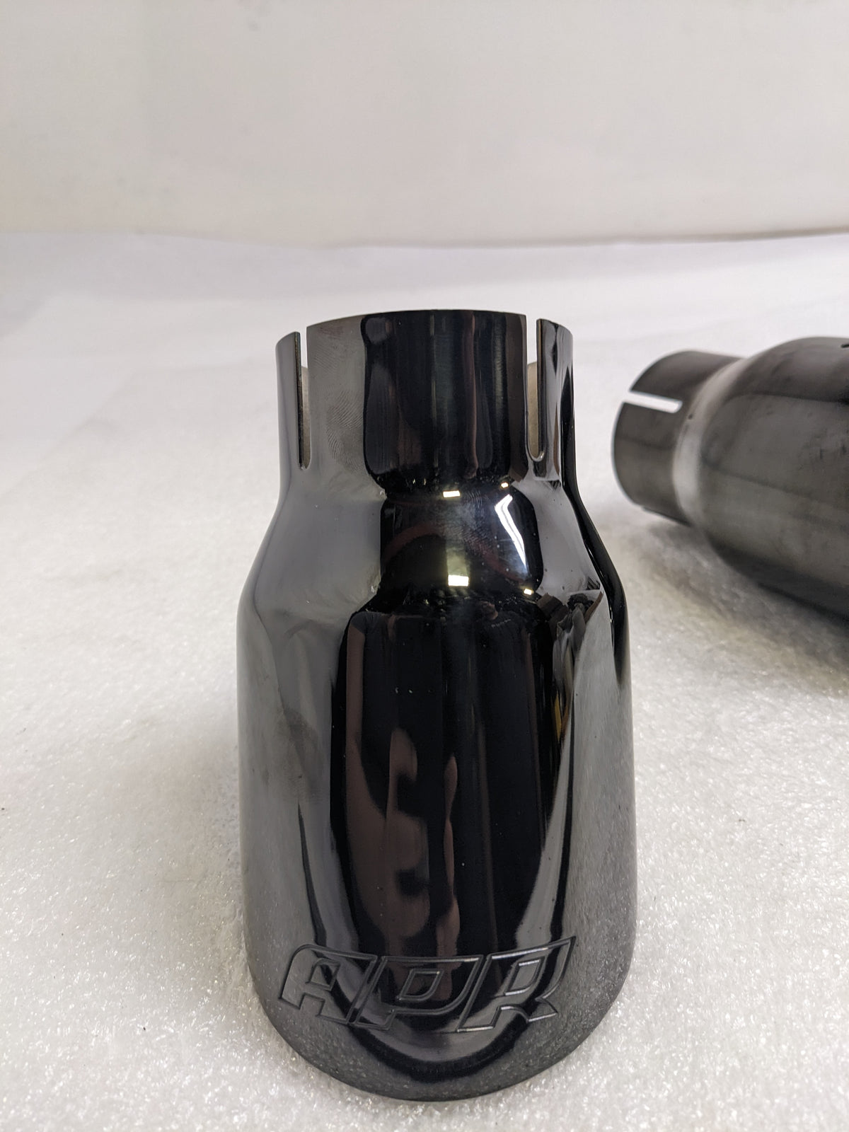 APR TPK0008 DOUBLE WALLED 3.5" SLASH-CUT TIPS DIAMOND BLACK SET OF TWO NEW R19