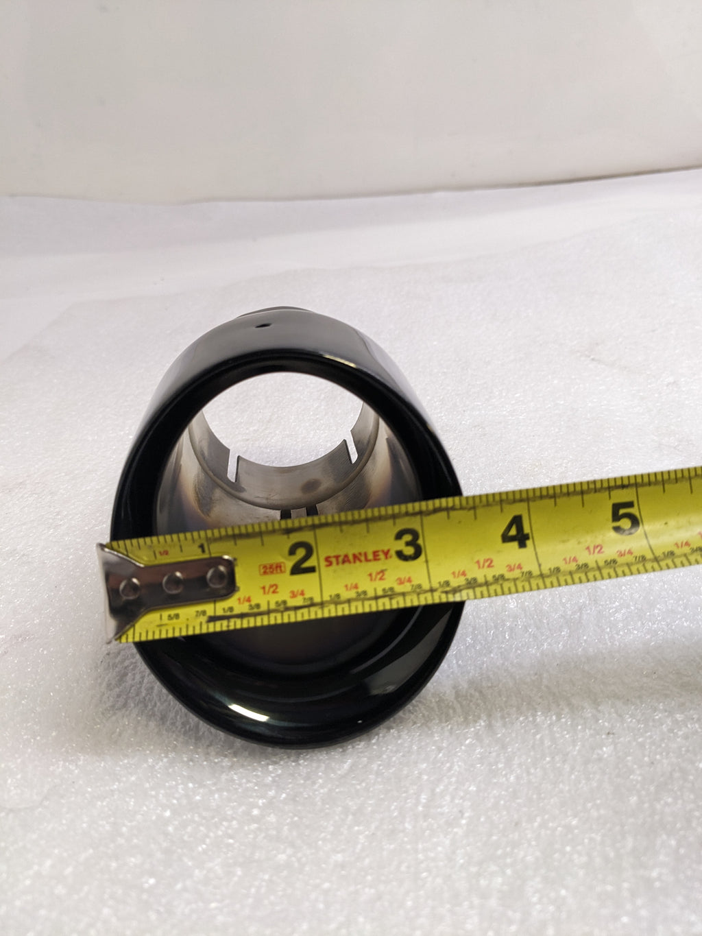 APR TPK0008 DOUBLE WALLED 3.5" SLASH-CUT TIPS DIAMOND BLACK SET OF TWO NEW R19
