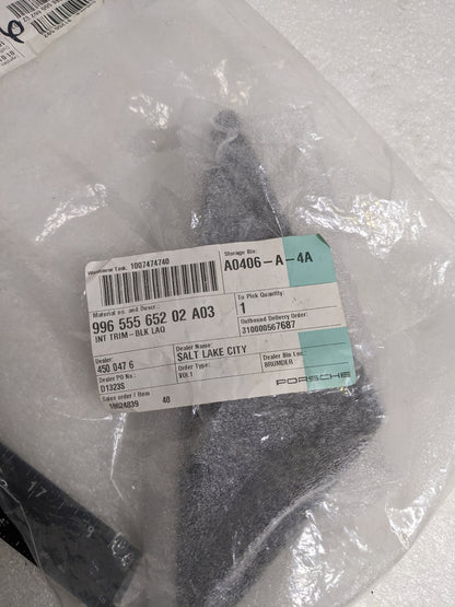 PORSCHE 99655565202A03 DOOR MIRROR TRIM RING FRONT RIGHT FOR 1997-2004 BOXSTER NEW R23T2