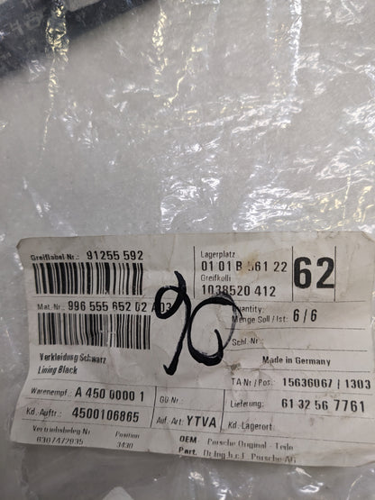 PORSCHE 99655565202A03 DOOR MIRROR TRIM RING FRONT RIGHT FOR 1997-2004 BOXSTER NEW R23T2