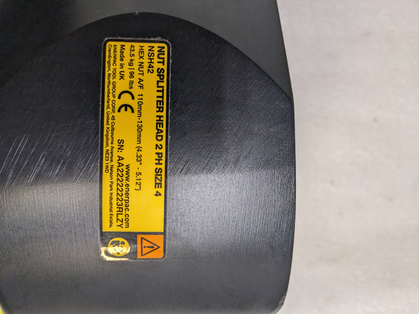 ENERPAC NSH42 NUT SPLITTER HEAD 2 PHASE SIZE 4 NEW B2