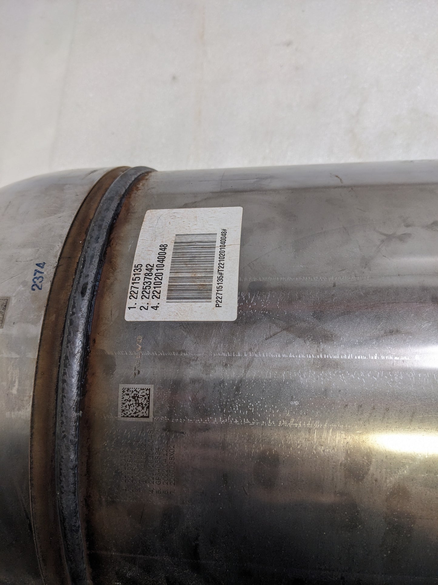 VOLVO VOE22724776 DIESEL PARTICULATE FILTER FOR L70H L60H L90H NEW B2